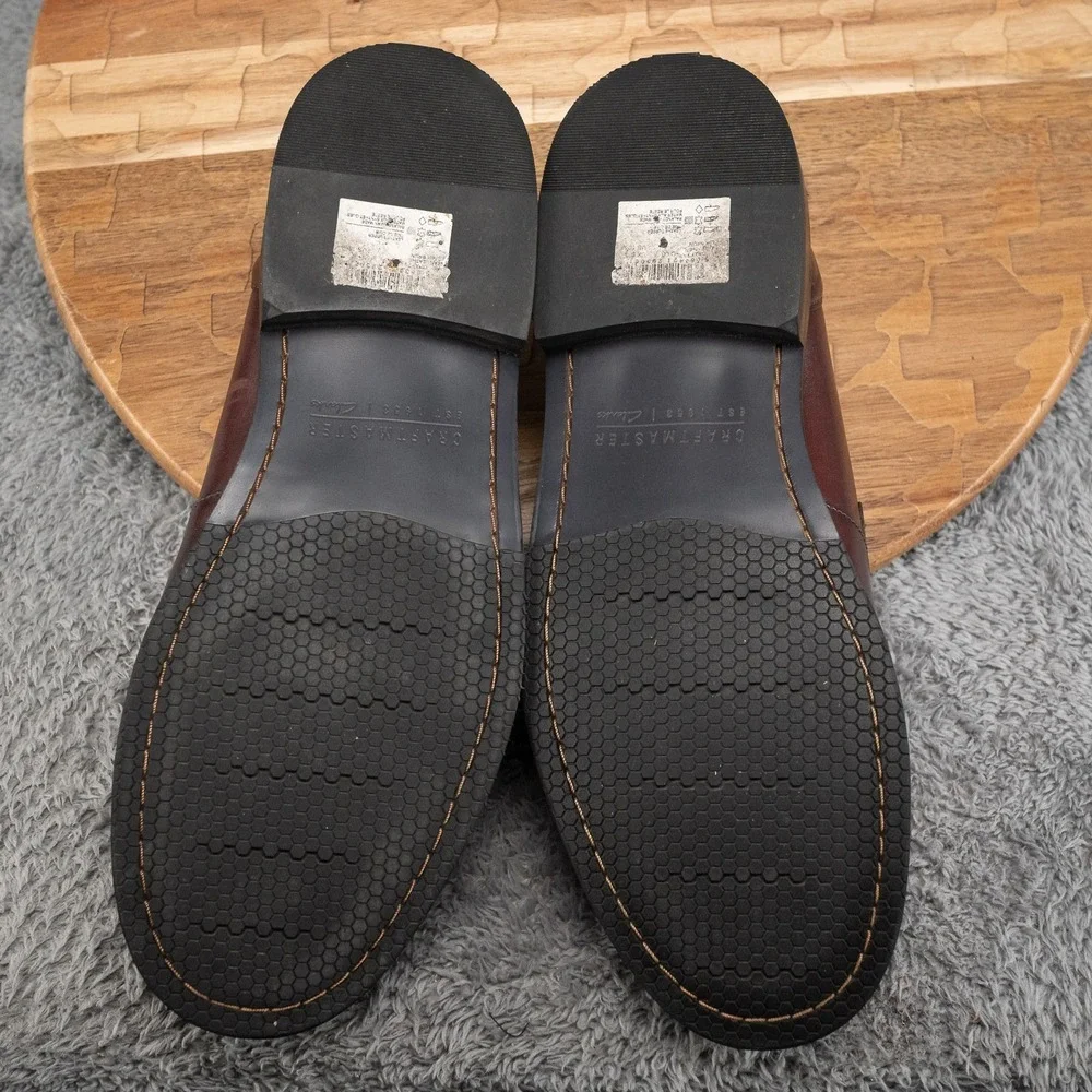 Clarks Men's Craft Arlo Lo Brown Loafers Slip On Shoes Size 10 M Craftmaster